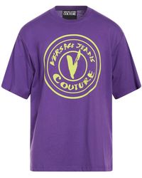 Versace Jeans Couture - Plum T-Shirt Cotton - Lyst