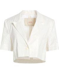 Jucca - Ivory Blazer Cotton, Linen, Elastane - Lyst