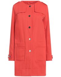 Herno - Overcoat & Trench Coat Cotton, Elastane - Lyst
