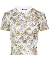 Versace Jeans Couture - T-Shirt Polyester, Elastane - Lyst