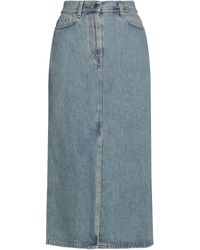 Loulou de Saison - Denim Skirt Organic Cotton - Lyst