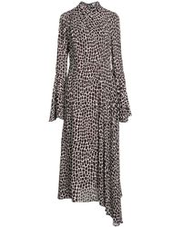 MSGM - Maxi Dress Viscose, Polyester - Lyst