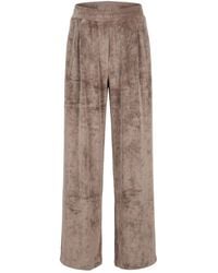 hinnominate - Taupe Pants Polyester, Elastane - Lyst