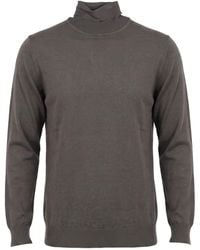 Drumohr - Charcoal Turtleneck Merino Wool - Lyst