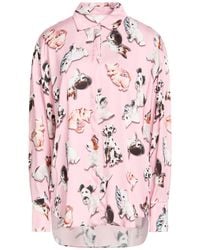 MSGM - Shirt Viscose - Lyst