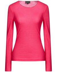 Emporio Armani - Fuchsia T-Shirt Wool, Polyamide - Lyst