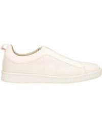 Gran Sasso - Ivory Sneakers Leather, Textile Fibers - Lyst