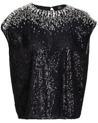 Elisabetta Franchi - Top Polyester - Lyst