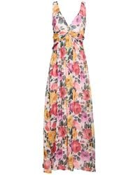 Blugirl Blumarine - Maxi Dress Silk, Viscose - Lyst