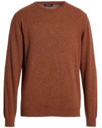 Alpha Studio - Rust Sweater Viscose, Nylon, Wool, Cashmere - Lyst