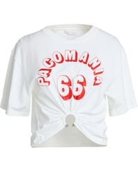 Rabanne - T-Shirt Cotton, Elastane - Lyst