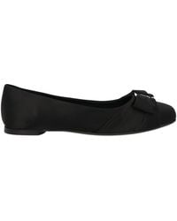Ferragamo - Ballet Flats Textile Fibers - Lyst