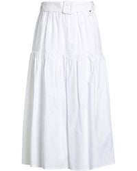 Liu Jo - Midi Skirt Cotton - Lyst