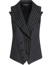 Dolce & Gabbana - Steel Tailored Vest Cotton, Silk, Virgin Wool, Nylon, Elastane - Lyst