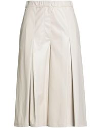 Semicouture - Ivory Pants Polyurethane, Polyester - Lyst