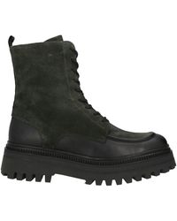 KARIDA - Dark Ankle Boots Leather - Lyst
