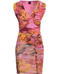 Pinko - Fuchsia Mini Dress Polyamide - Lyst