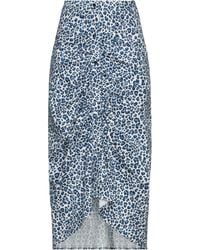 WEILI ZHENG - Blue Cotton Skirt - Lyst