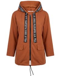 La Fille Des Fleurs - Tan Jacket Polyester - Lyst