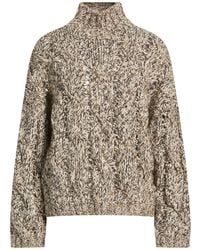 Brunello Cucinelli - Turtleneck Lambswool, Cashmere, Polyamide, Polyester, Mohair Wool - Lyst