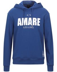 blue armani exchange hoodie