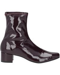 BALLERETTE - Dark Ankle Boots Synthetic Material - Lyst