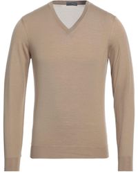 Drumohr - Modern Camel Sweater Super 140S Wool - Lyst