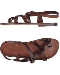 L'artigiano Del Cuoio Toe Strap Sandals - Brown