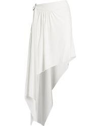 Alexandre Vauthier - Ivory Midi Skirt Viscose, Elastane - Lyst