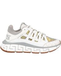 Versace - Canvas & Leather Sneaker - Lyst