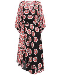 Diane von Furstenberg Midikleid - Schwarz