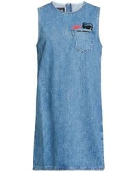 KARL LAGERFELD - Mini Dress Cotton - Lyst