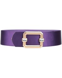 discount 72% WOMEN FASHION Accessories Belt Purple Promod Velvet belt Purple Single 