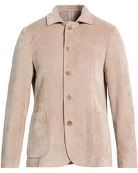 AT.P.CO - Taupe Blazer Polyester, Polyamide, Elastane - Lyst