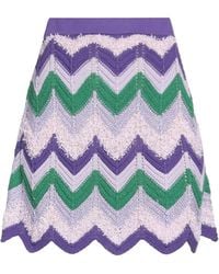 Pinko - Mini Skirt Polyamide, Metallic Fiber, Viscose - Lyst