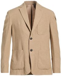 Liu Jo - Sand Blazer Viscose, Linen - Lyst