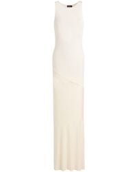 Atlein - Ivory Maxi Dress Viscose, Elastane - Lyst