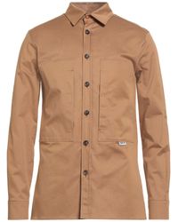 Berna - Camel Shirt Cotton, Elastane - Lyst