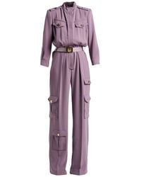 Elisabetta Franchi - Mauve Jumpsuit Polyester - Lyst