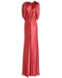 Alberta Ferretti - Maxi Dress Acetate, Silk - Lyst