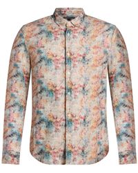 John Varvatos - Shirt Linen - Lyst