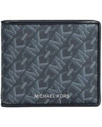 Michael Kors - Mk Hudson Empire Signature Logo Billfold Wallet - Lyst