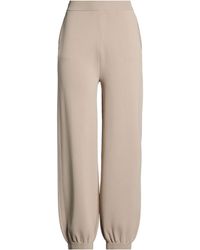 Max Mara - Taupe Pants Viscose, Polyamide - Lyst