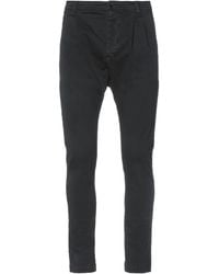 Novemb3r - Charcoal Pants Cotton, Elastane - Lyst