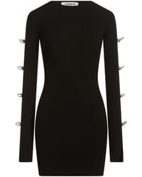 Mach & Mach - Mini Dress Viscose, Polyester - Lyst