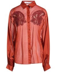 SIMONA CORSELLINI - Rust Shirt Cotton - Lyst