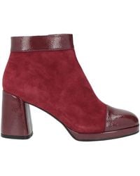Luciano Barachini - Burgundy Ankle Boots Leather - Lyst