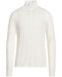 Alpha Studio - Turtleneck Recycled Wool, Viscose, Polyamide, Recycled Cashmere - Lyst