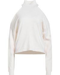 ViCOLO - Cream Turtleneck Viscose, Polyester, Polyamide - Lyst