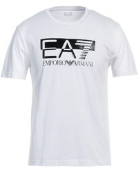 EA7 - T-Shirt Cotton - Lyst